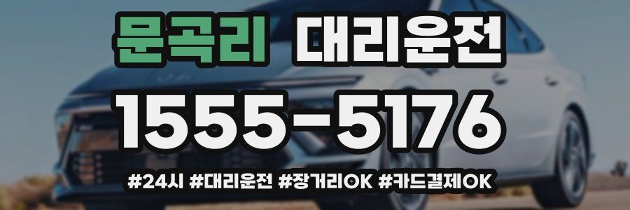 문곡리 대리운전