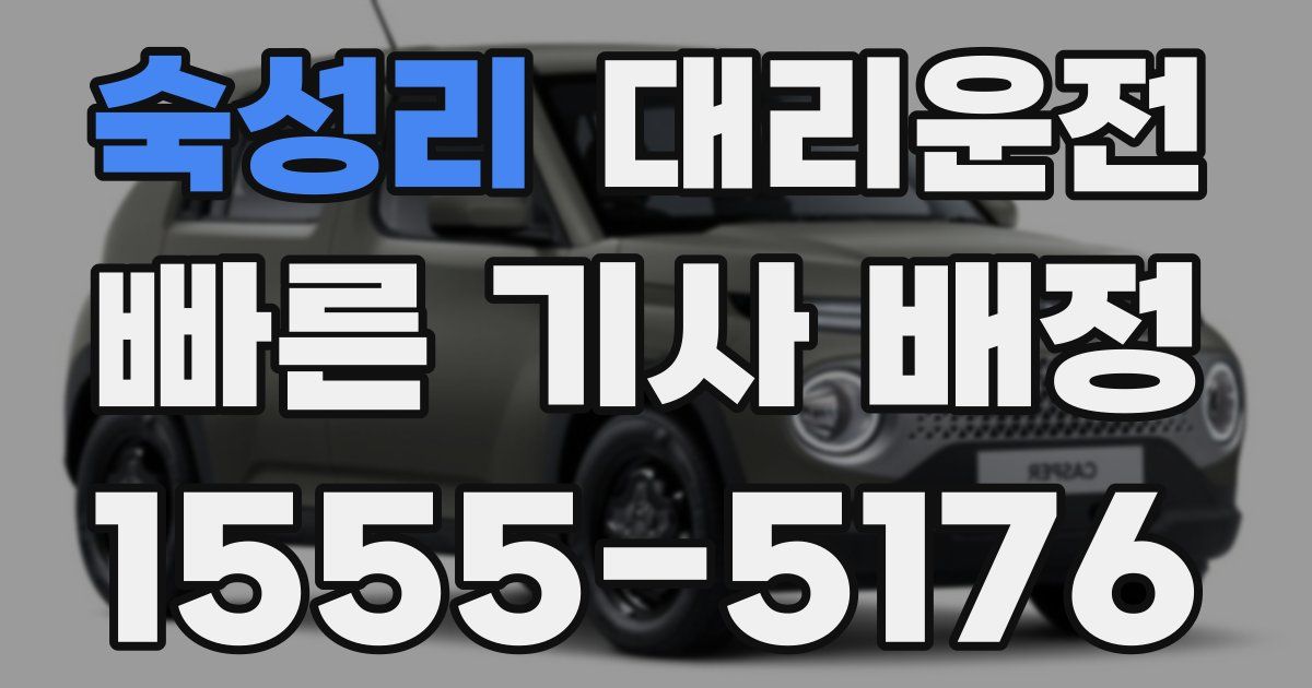 일일대리기사