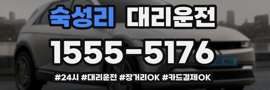 숙성리 대리운전