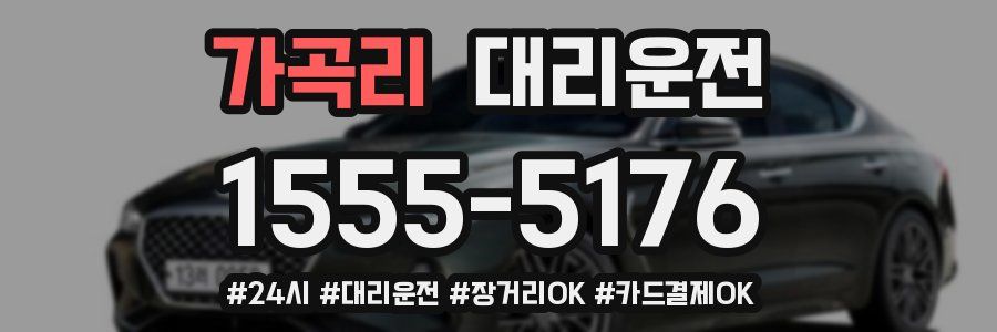 가곡리 대리운전