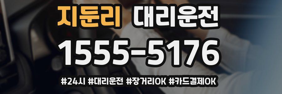 지둔리 대리운전