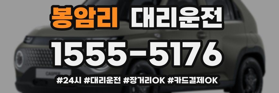 봉암리 대리운전