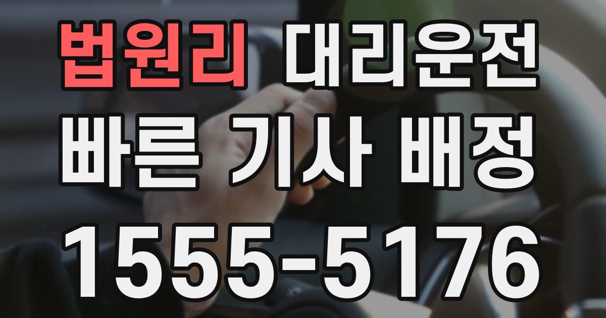 일일대리기사