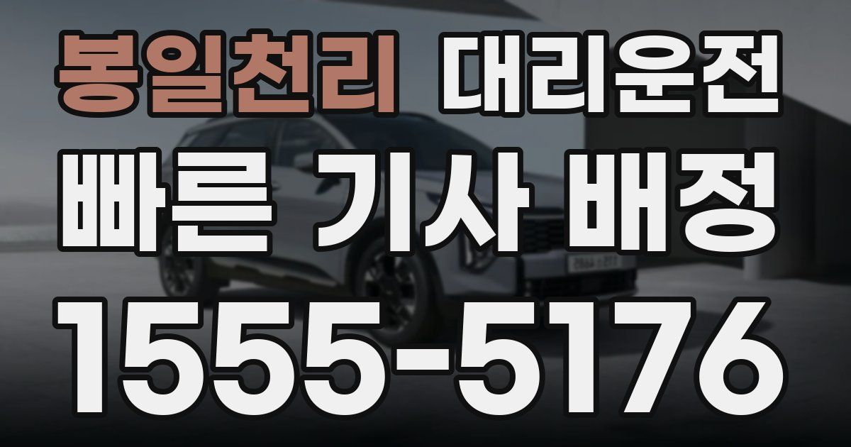 일일대리기사
