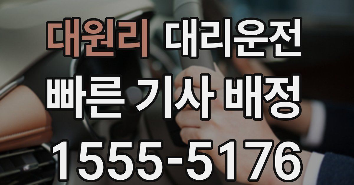 일일대리기사