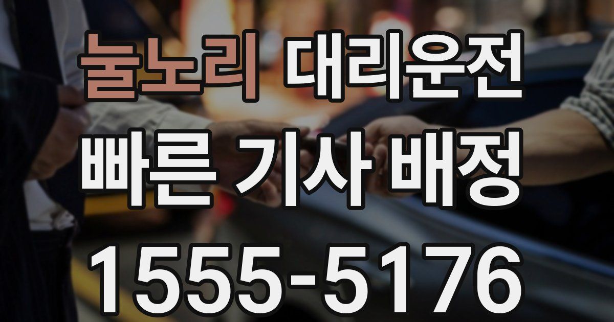 일일대리기사