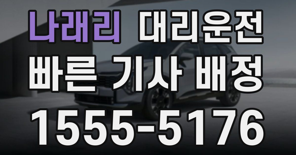 일일대리기사