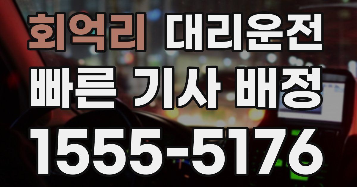 일일대리기사