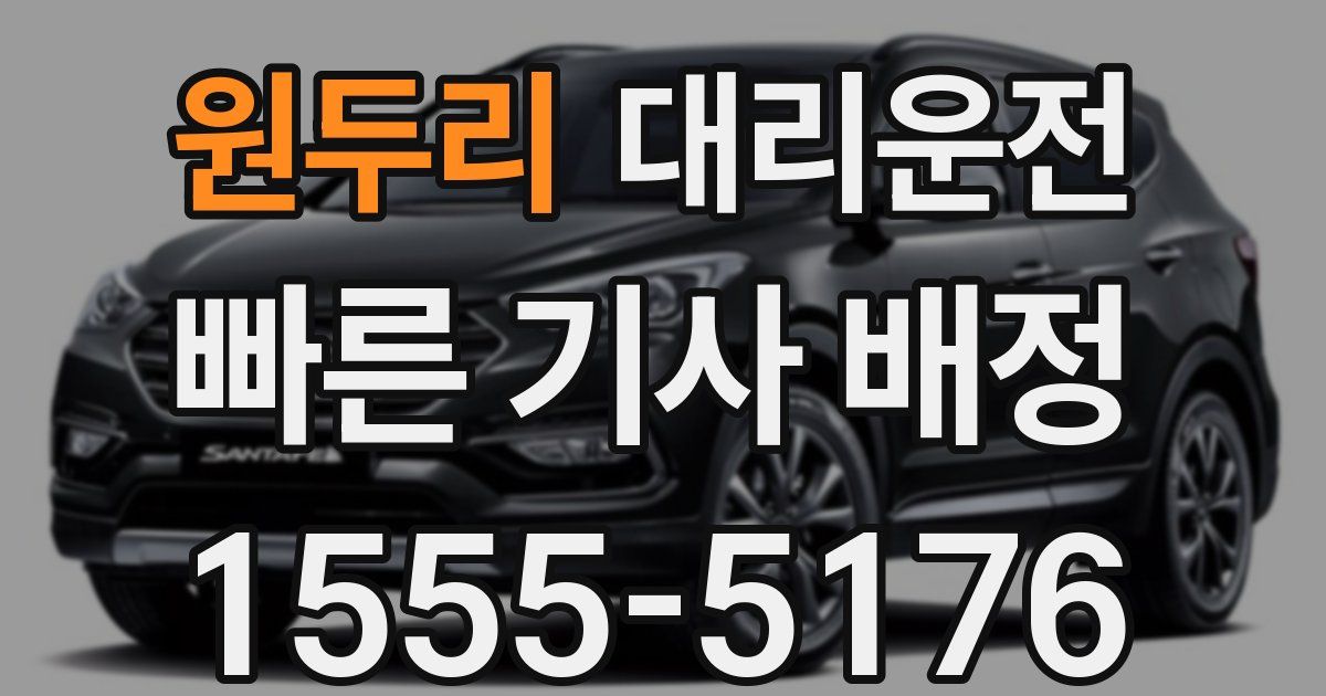 일일대리기사