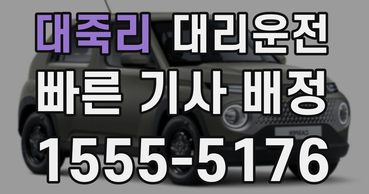 일일대리기사