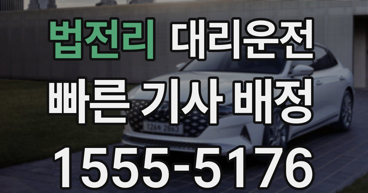 일일대리기사