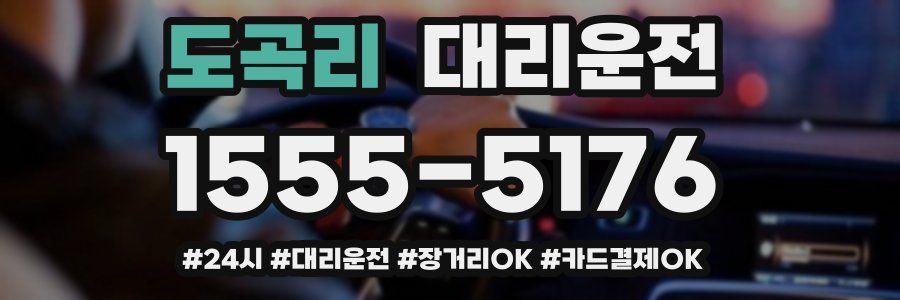 도곡리 대리운전