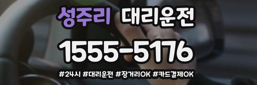 성주리 대리운전