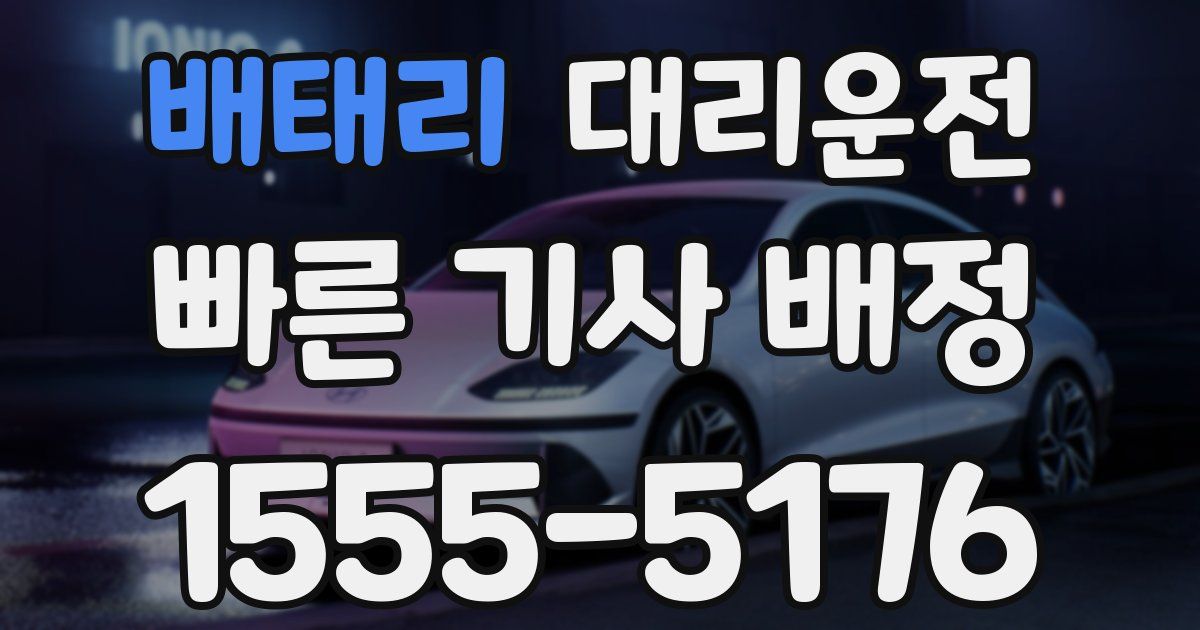 일일대리기사