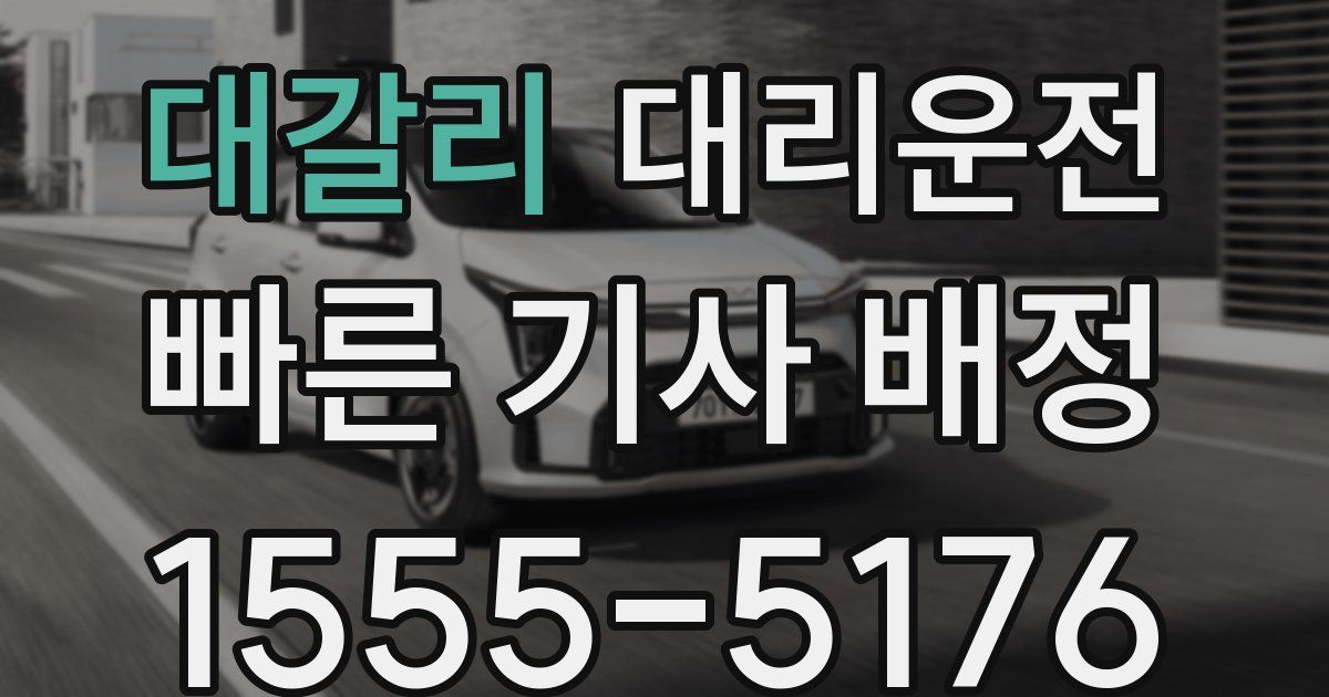 일일대리기사