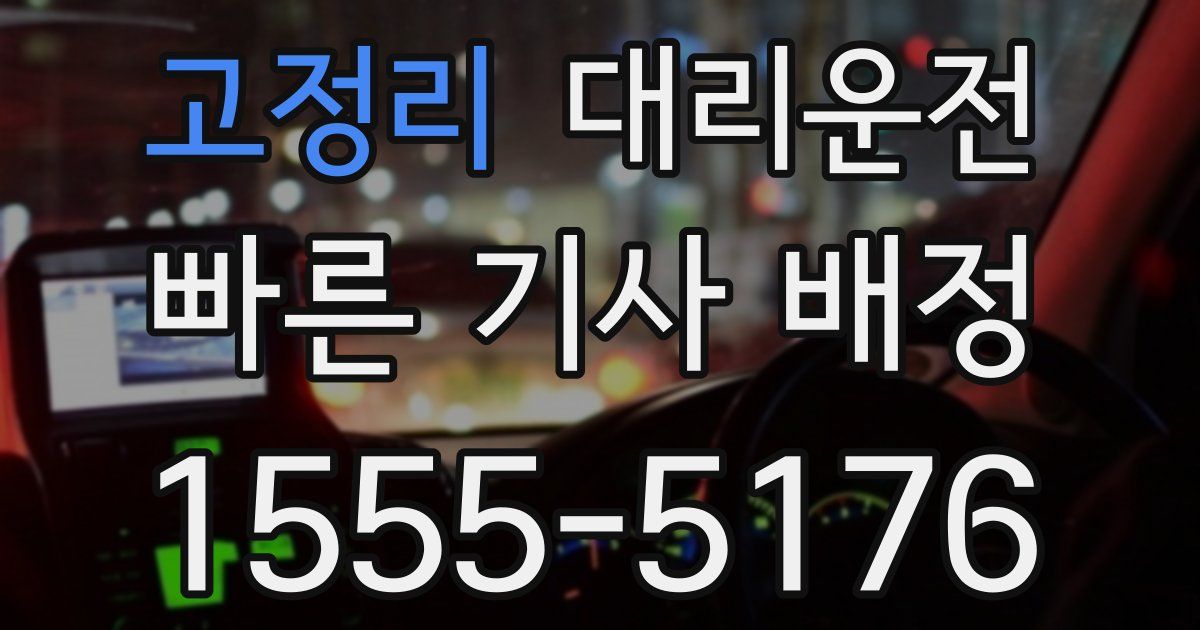 일일대리기사