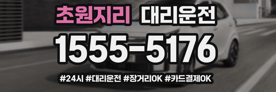 초원지리 대리운전