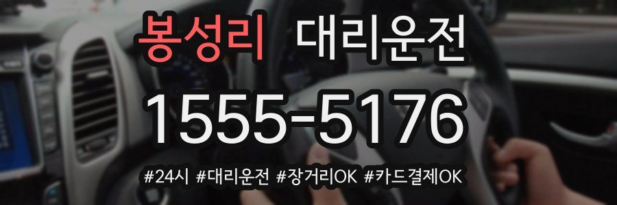 봉성리 대리운전