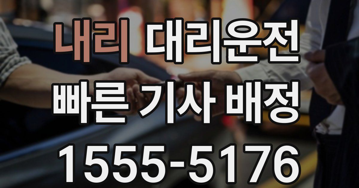 일일대리기사