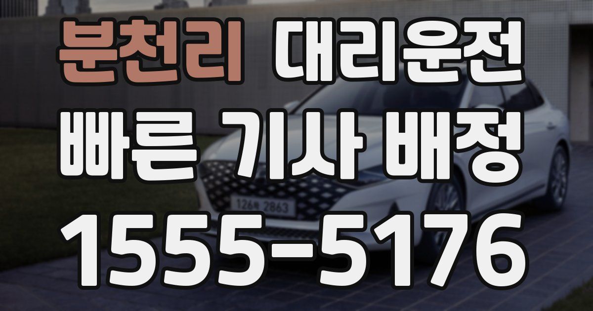 일일대리기사