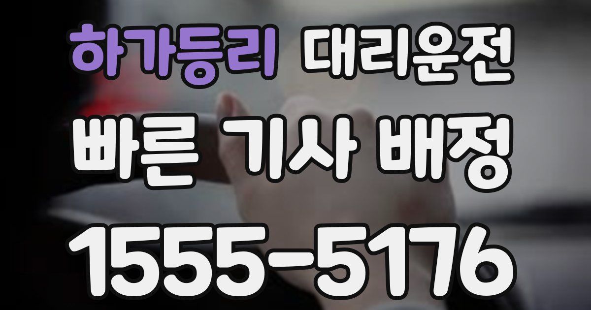 일일대리기사