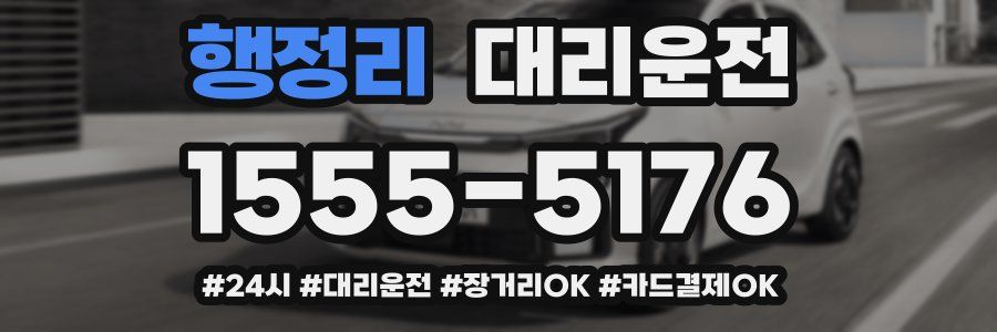 행정리 대리운전