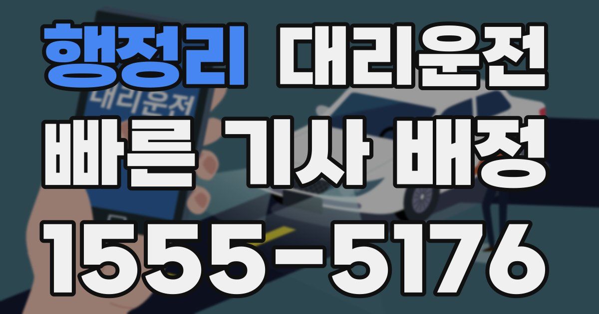 일일대리기사