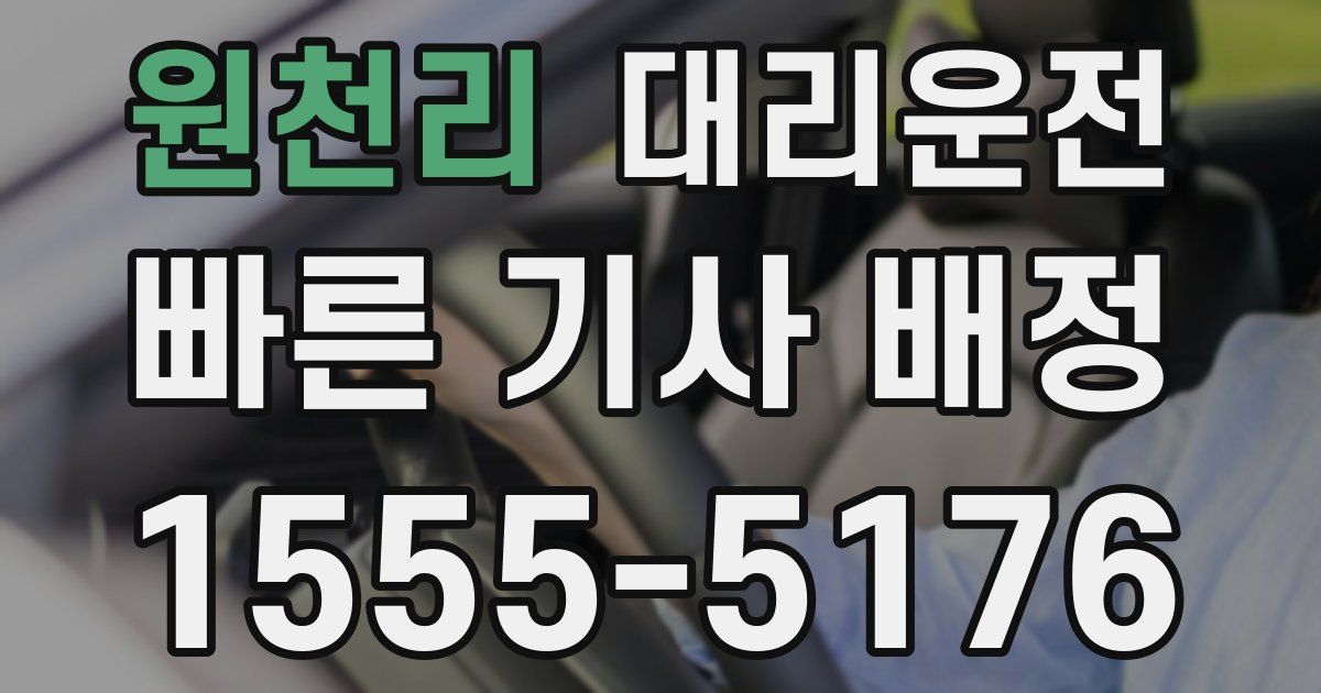 일일대리기사