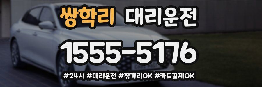 쌍학리 대리운전