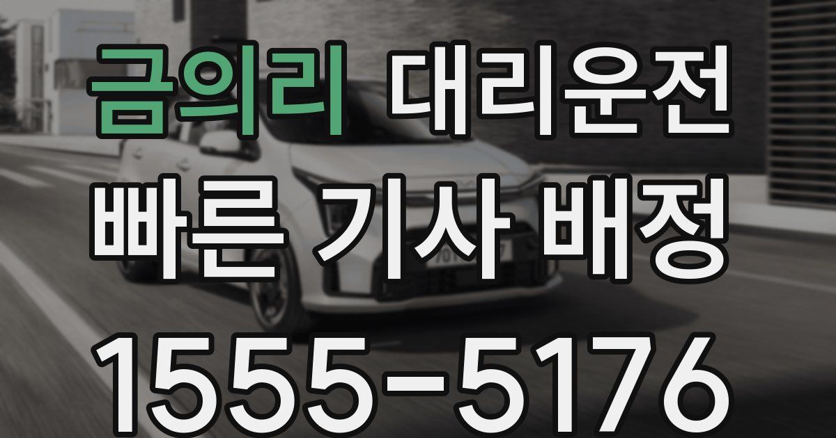 일일대리기사