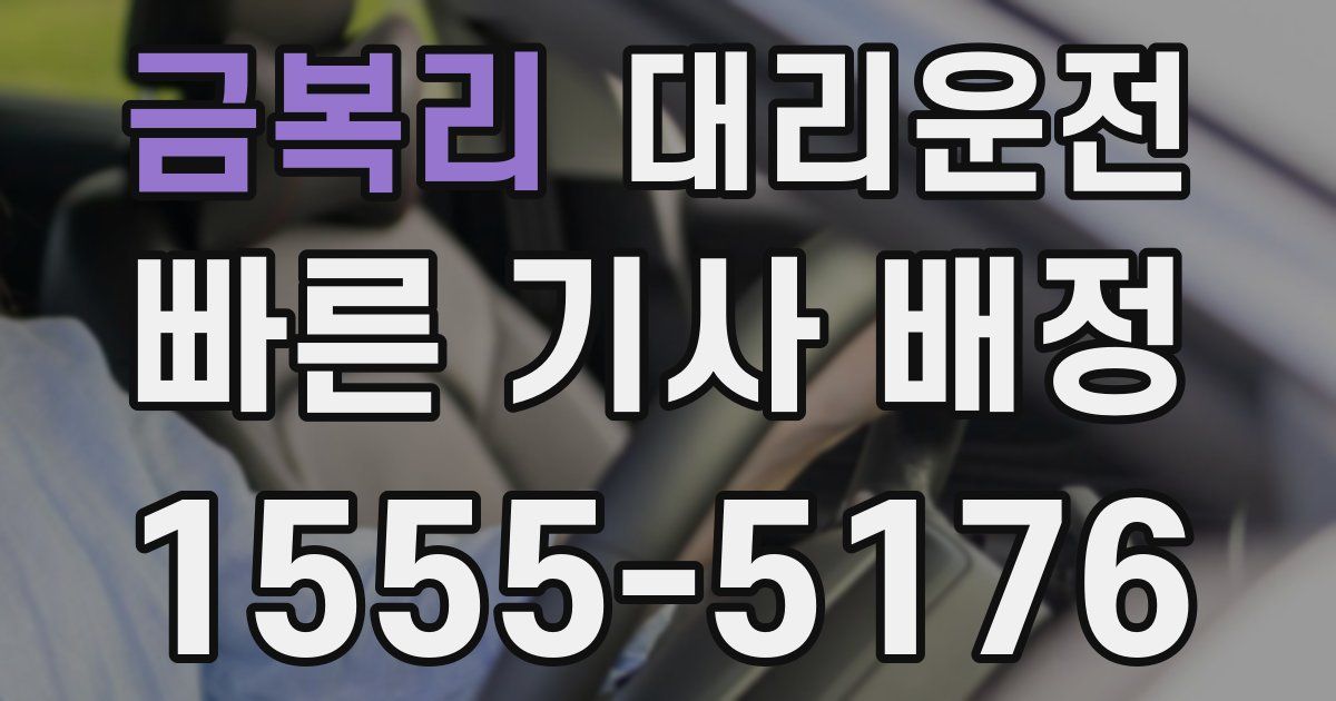 일일대리기사