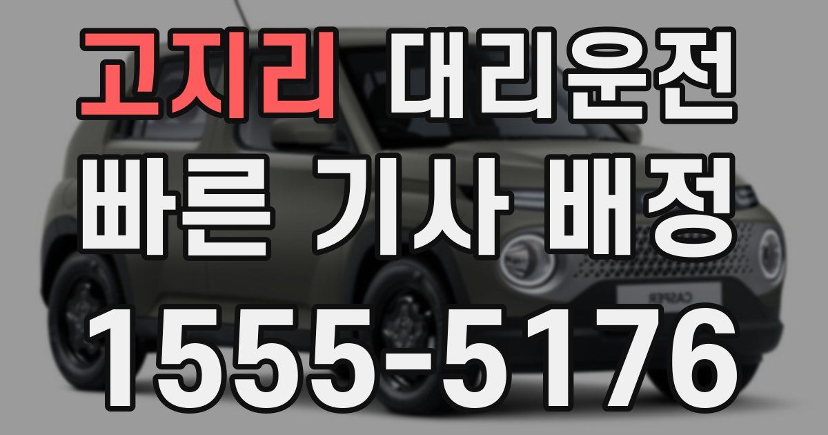 일일대리기사