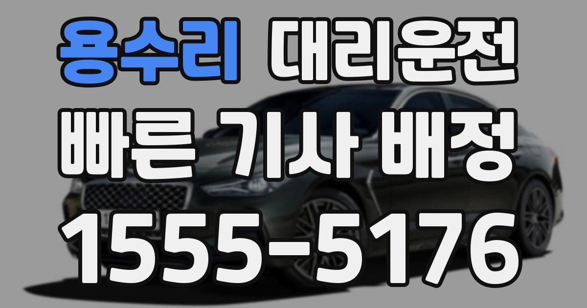 일일대리기사
