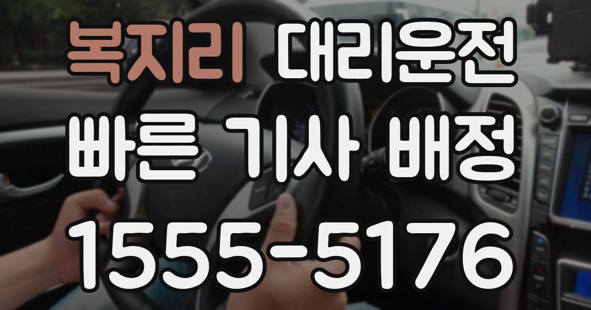 일일대리기사