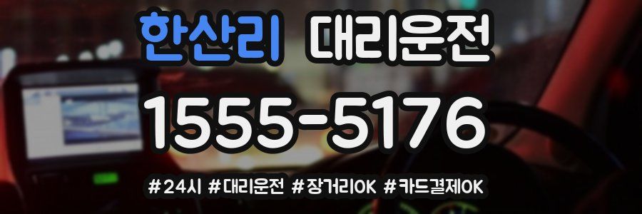 한산리 대리운전