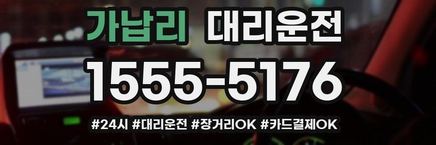 가납리 대리운전