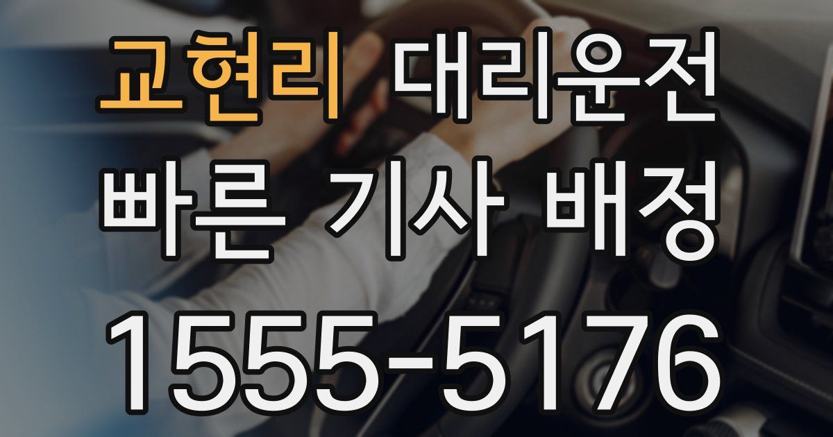 일일대리기사