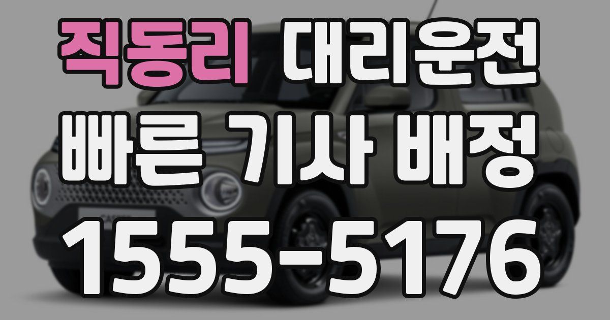 일일대리기사