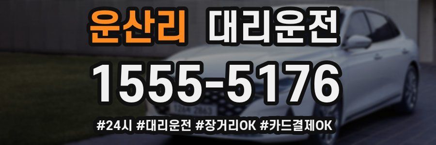 운산리 대리운전