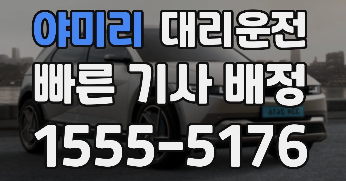 일일대리기사