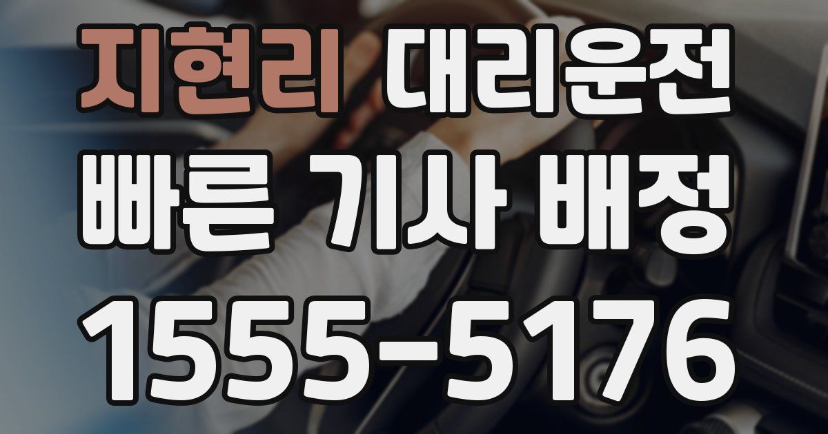 일일대리기사
