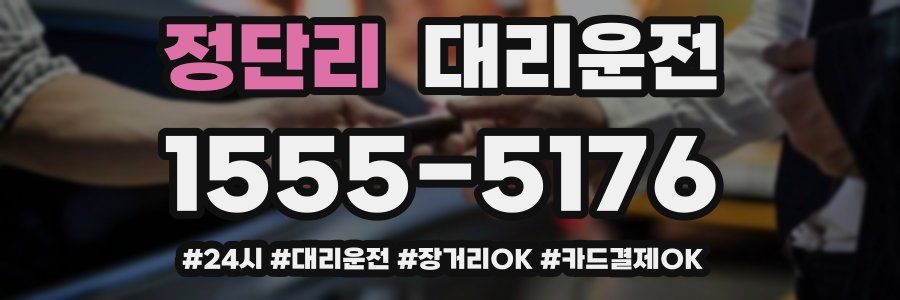 정단리 대리운전
