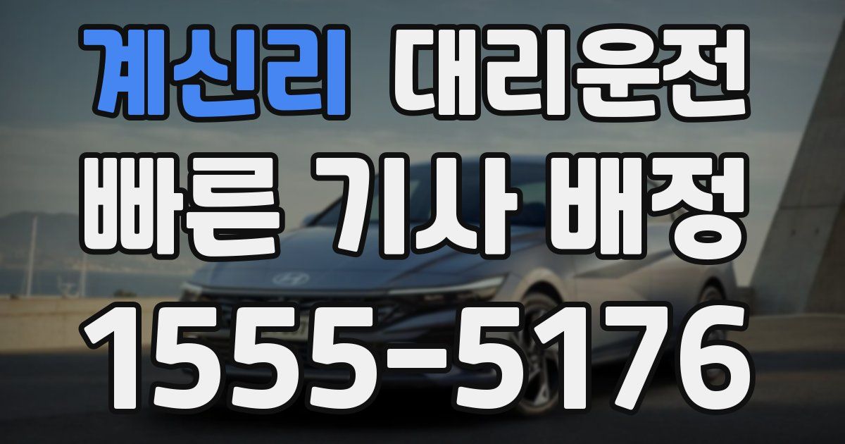 일일대리기사