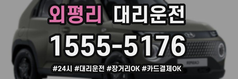외평리 대리운전