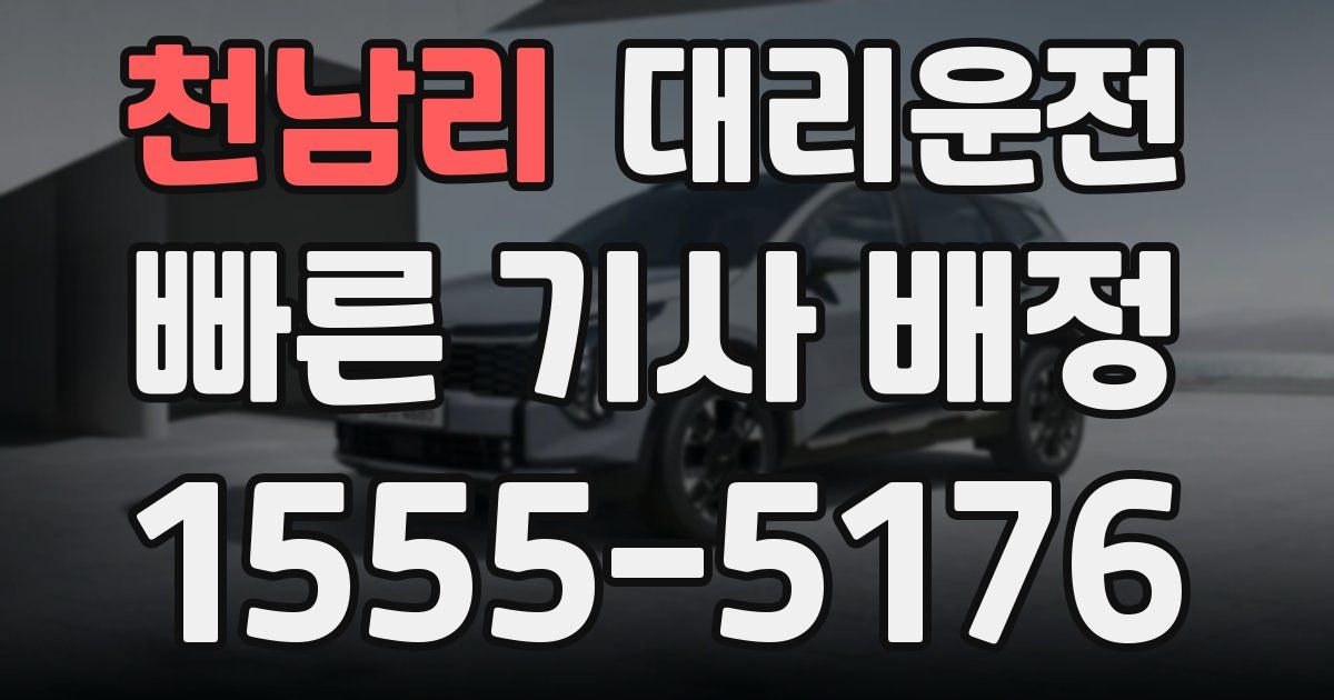 일일대리기사