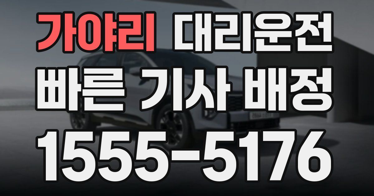 일일대리기사