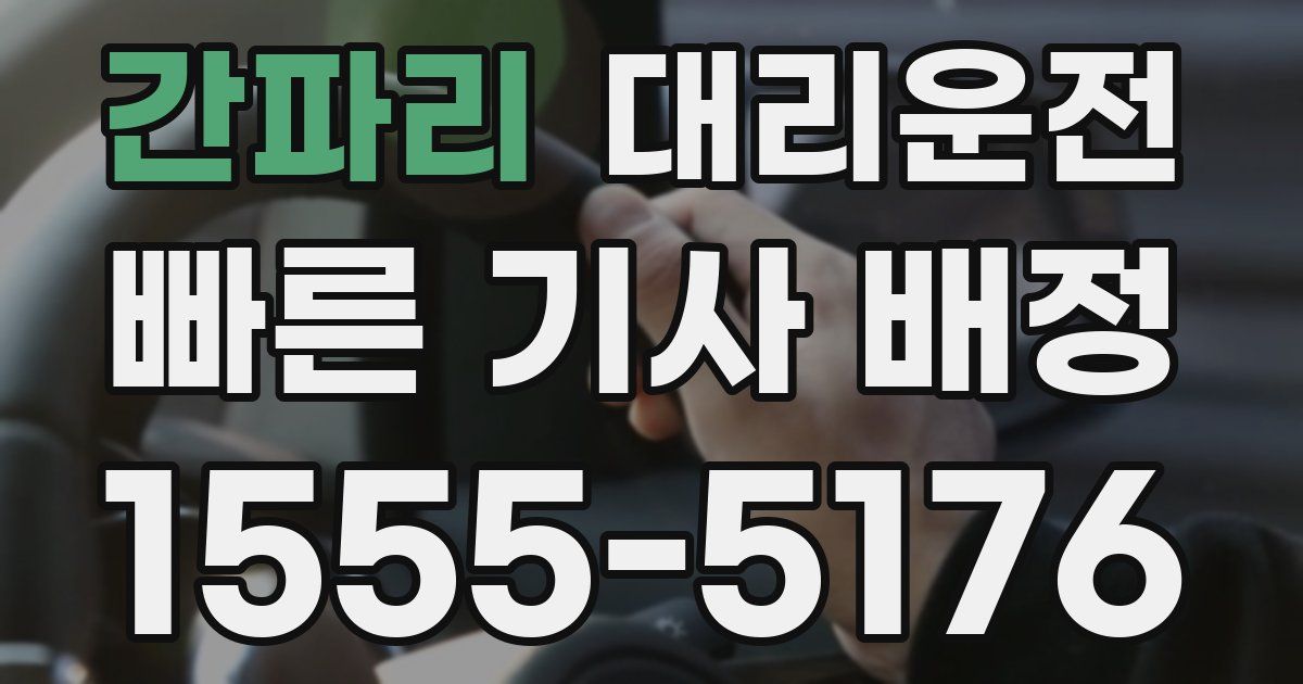 일일대리기사