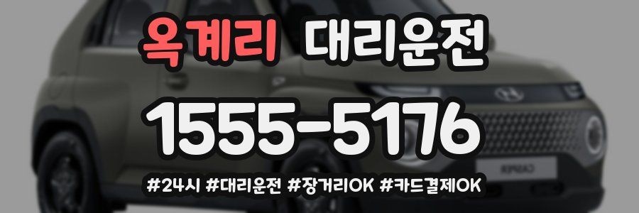 옥계리 대리운전