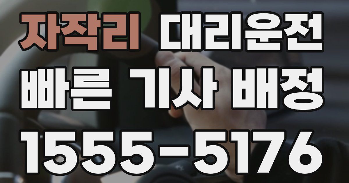 일일대리기사