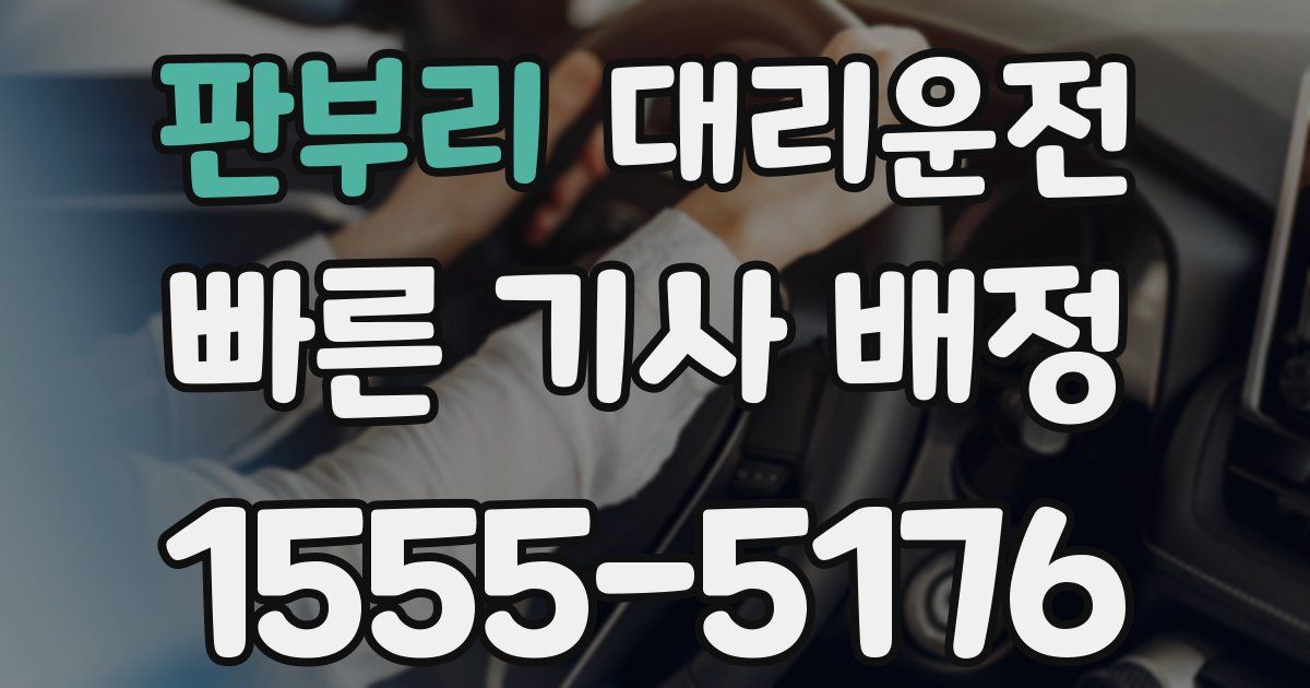 일일대리기사